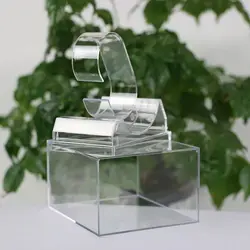Plastic Watch Display Holder General Showcase Shelf Rack Jewelry Packaging Storage Box Multifunction Portable Watch Display