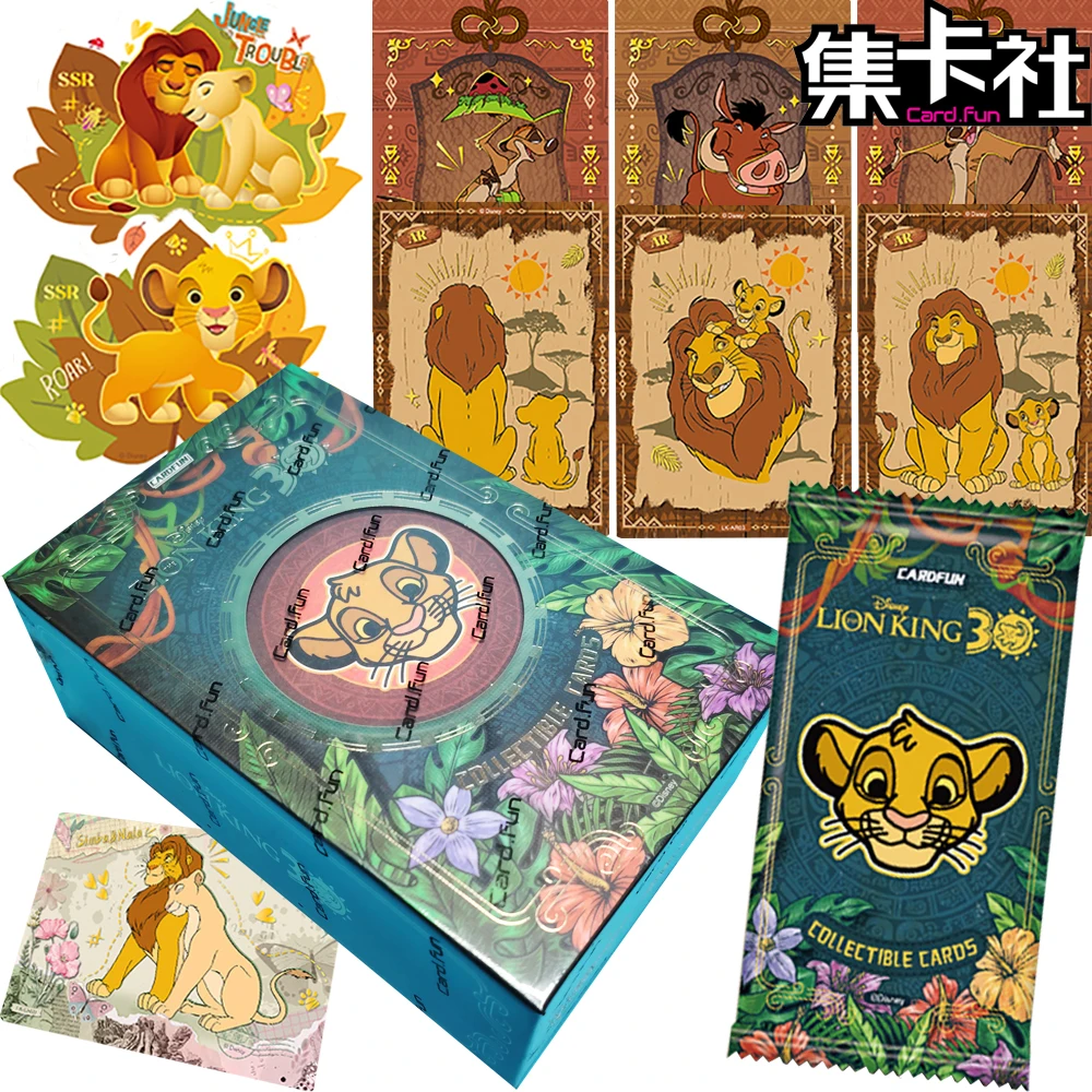 

Коллекционные карточки Card.fun Original «Король Лев» к 30-летию: любимые персонажи популярного мультфильма, высококачественные карточки, подарки для детей