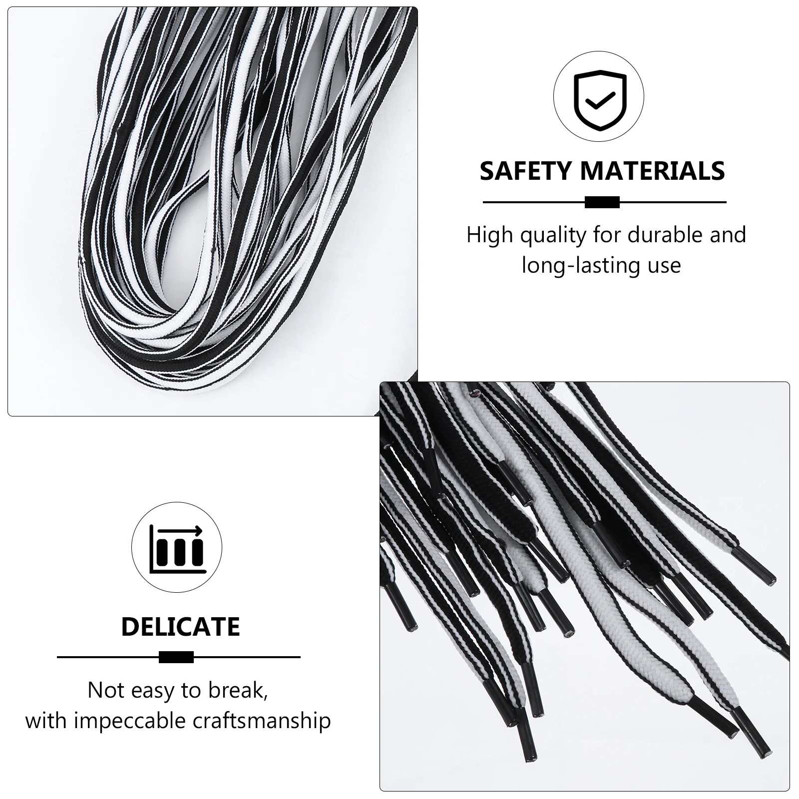 20 قطعة الأربطة هوديس استبدال الأربطة للسراويل Sweatpants سلاسل DIY بها بنفسك الحبال للملابس حمل الحقائب أربطة أحذية