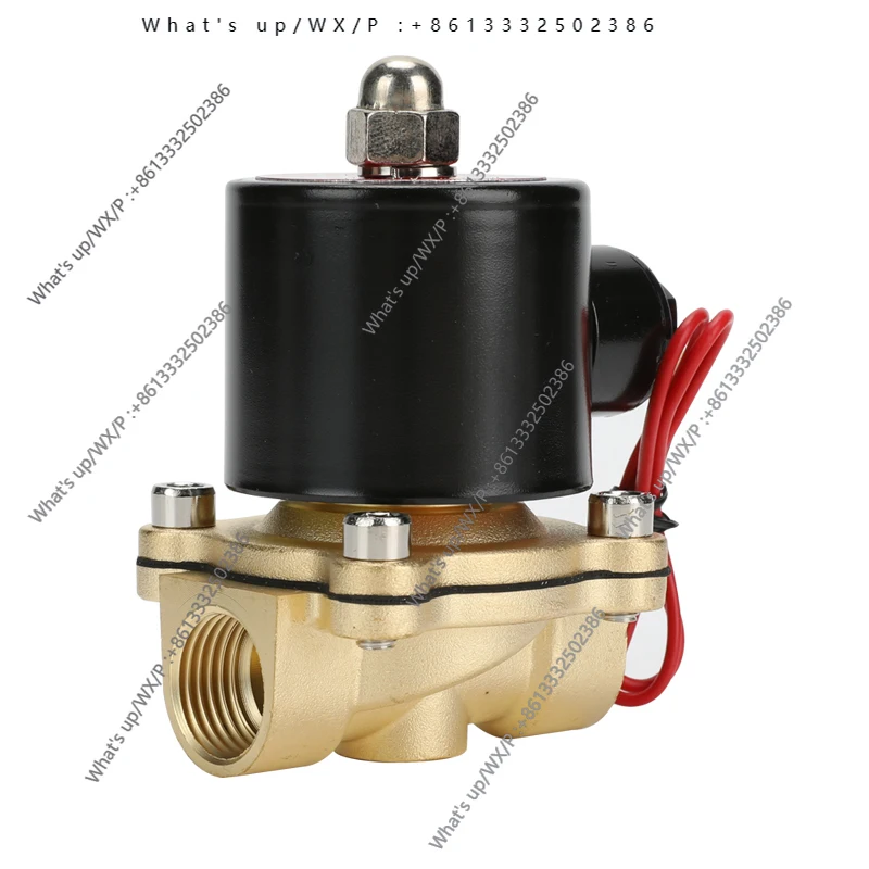 Solenoid water valve 1 inch control valve 220V normally closed type 4 minute all-copper straight water pipe switch water valve