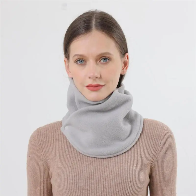 Vrouwen Winter Fleece Sjaal Dikker Warmte Herfst Hals Mouw voor Mannen Sjaal Sjaals Pluche Dubbellaags Halsdoek Sjaal Ring