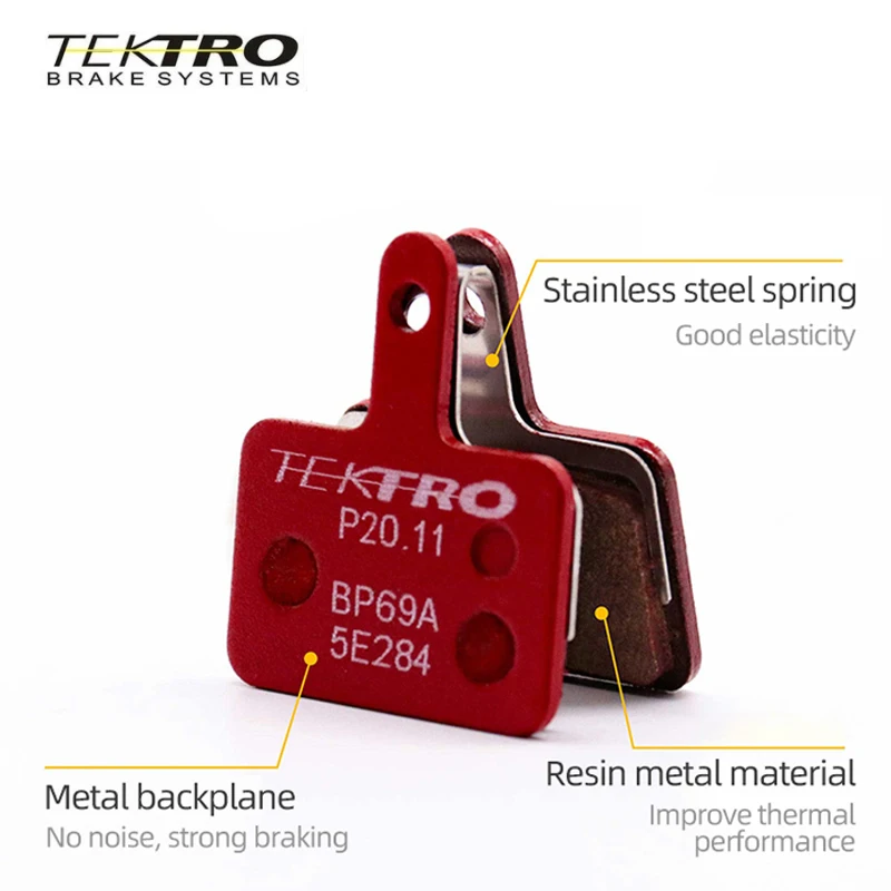 Tektro E10.11 P20.11 High Performance Metal Ceramic Compound Brake Pads Spring-OE