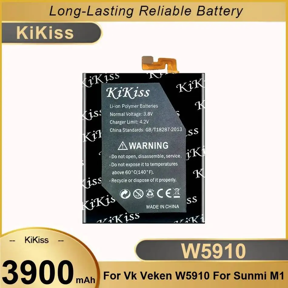 

Долговечный экологически чистый аккумулятор для мобильного телефона Veken W5910 Sunmi M1 3900 мАч