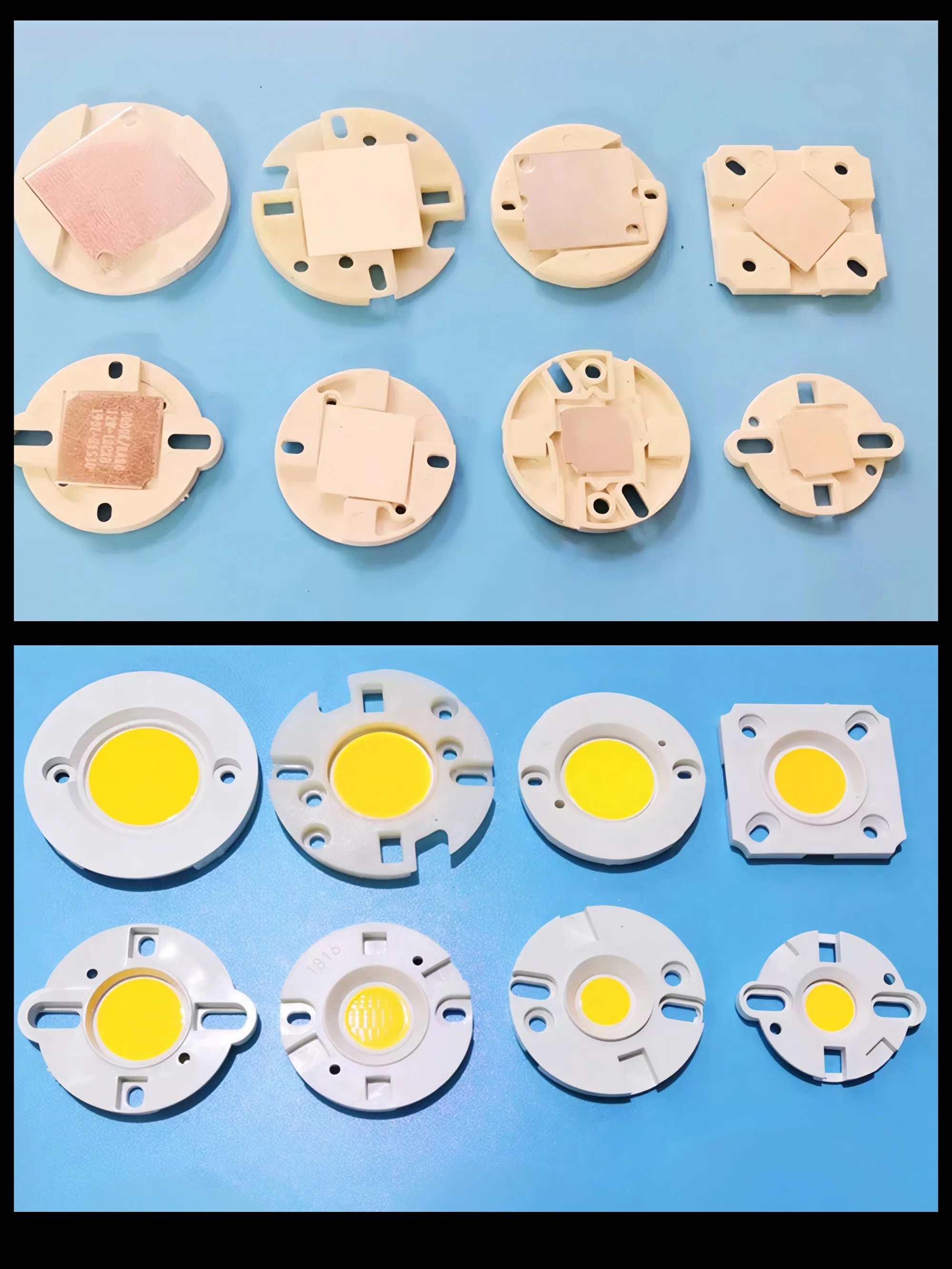 10 Stück/Lot Chip-Halter COB LED Montagehalterung 13x13mm/19x19mm/28x28mm/38x38mm für 11mm/17mm/23mm Leuchtdurchmesser Licht – Detail 4