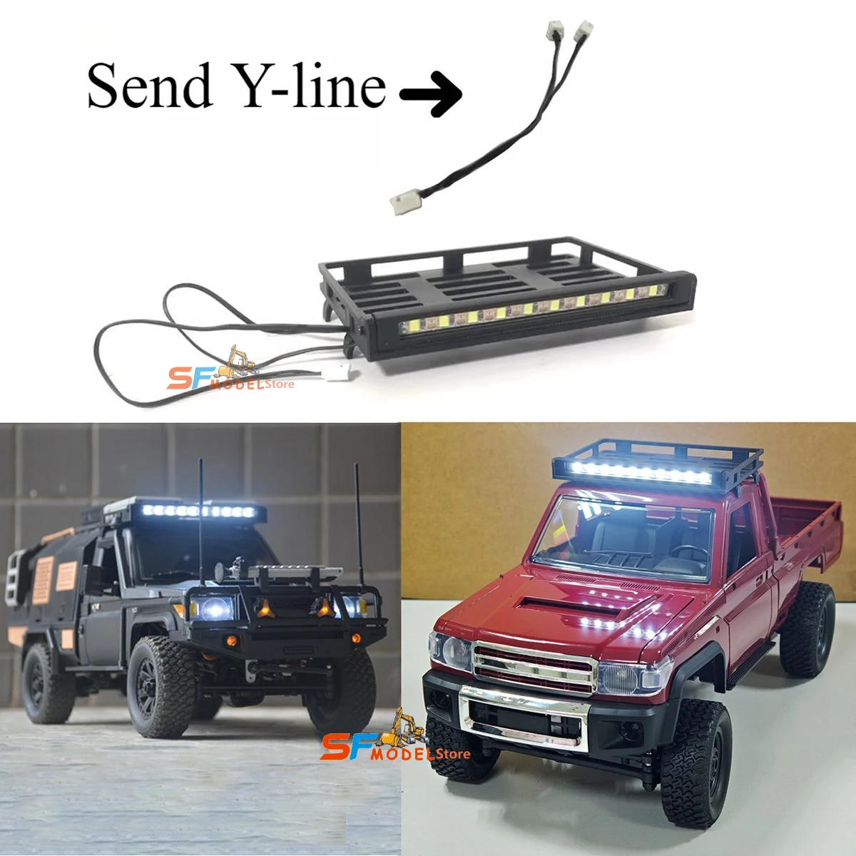 1/12 MN82 RC Car Modification Parts Dome Light Suitable for MN82S and LC79 Appearance and Style Modification Accessories