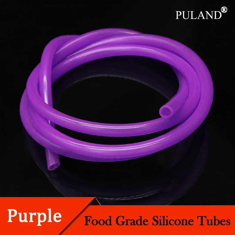 

1~10M Purple Silicone Tube Food Grade Rubber Hose ID 0.5~10mm x OD 1~12mm Flexible Aquarium Irrigation Pipes Garden Water Hoses