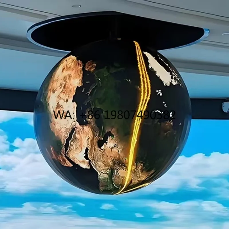 

IP68 Waterproof Spherical LED Ball Screen 60Hz High Refresh Custom Brightness Creative Commercial Advertising Display