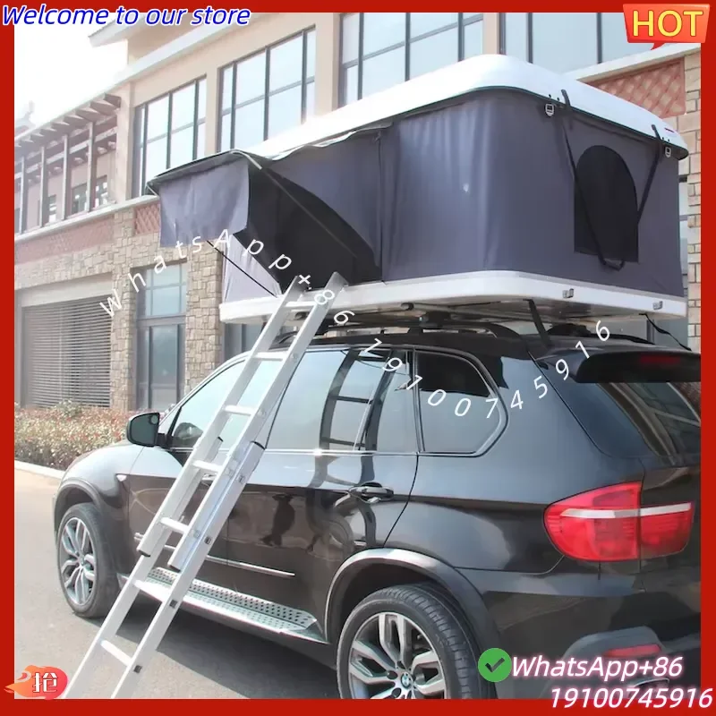 2026Hot High Quality Customized SUV Rooftent Fiberglass 4 Person Car Camping Roof Tent Hard Shell