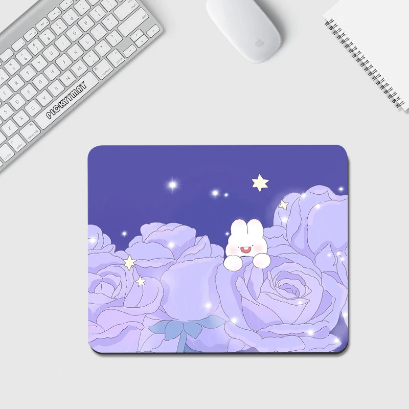 

XS Mouse Pad Cute Desk Mat Small Office Mousepad Little Mouse Mat High Quality Rabbit 18x22cm Desk Pad Design