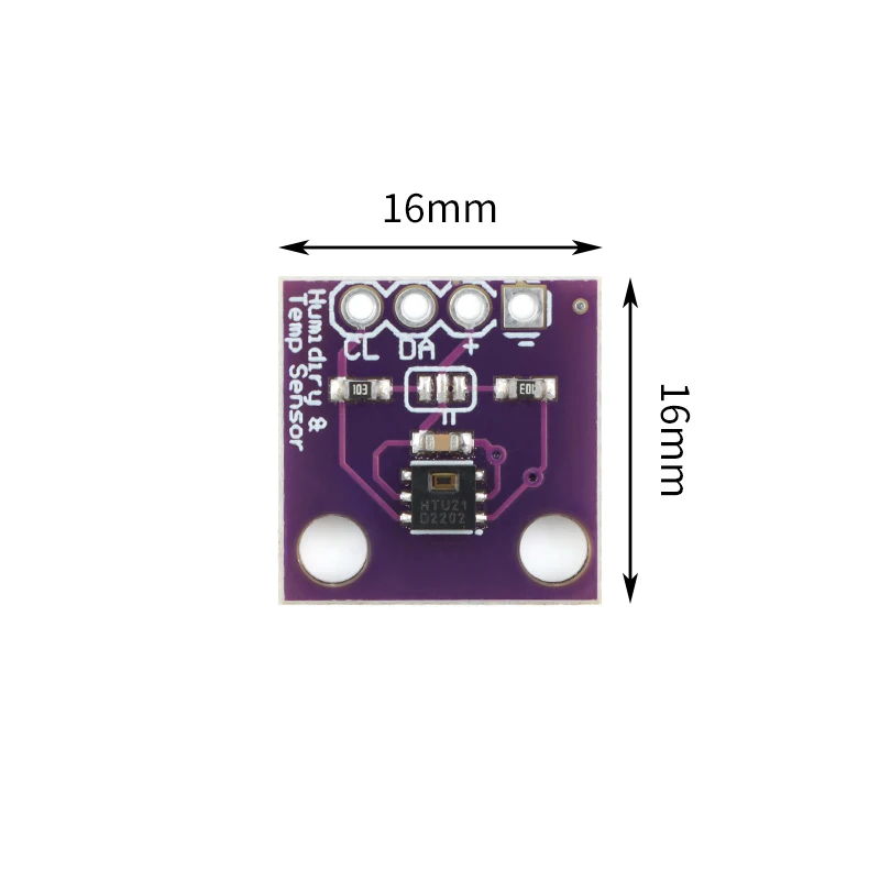 Módulo sensor de umidade GY-213V-HTU21D, módulo de temperatura e umidade GY-213V-HTU21D