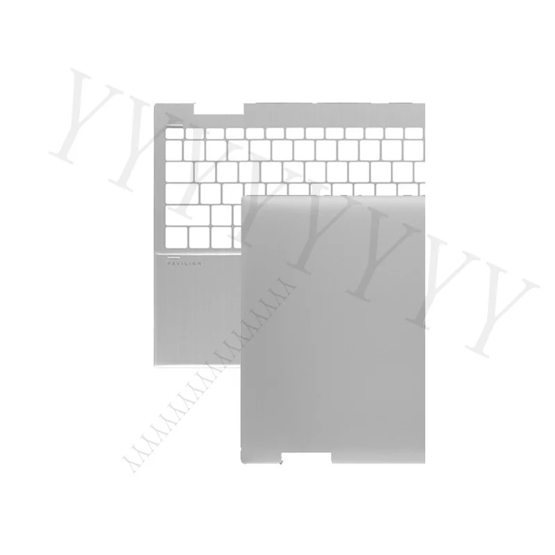 Y+ Brand New LCD Back Cover for HP Pavilion X360 15-ER 15-er0056cl TPN-W147, Silver