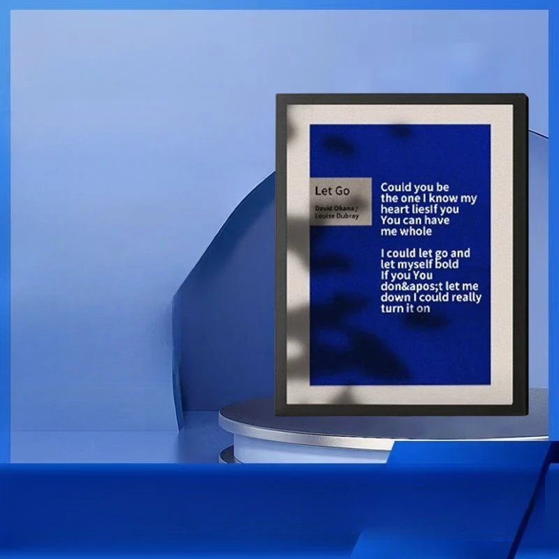 Mural lyrics, speaker, original subtitles, Bluetooth oil painting sound system, home holiday gift