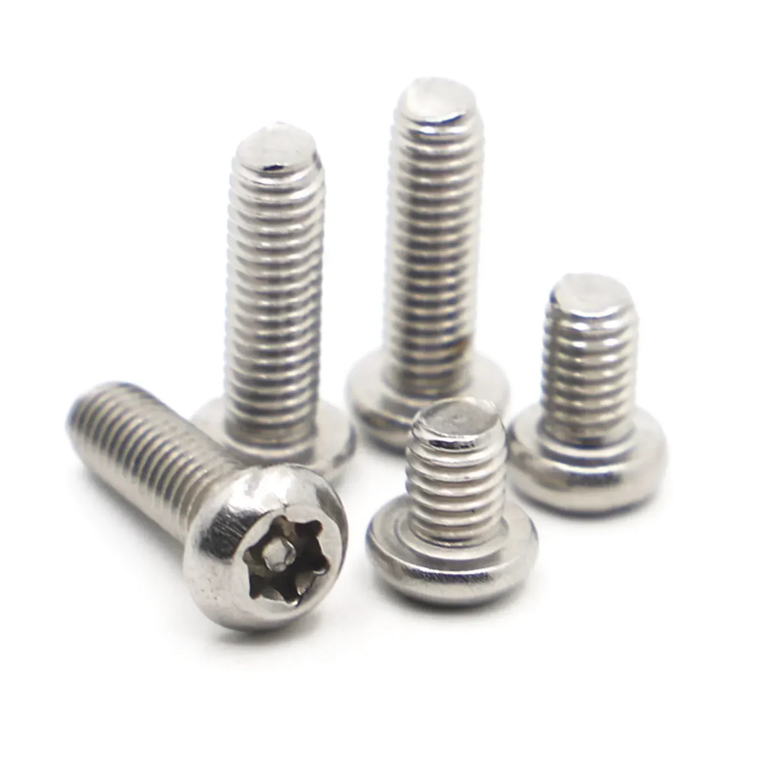 M2 M2.5 M3 M4 M5 M6 M8 M10 Stainless Steel Six Lobe Torx Button Round Head with Pin Tamper Proof Anti Theft Security Bolt Screw