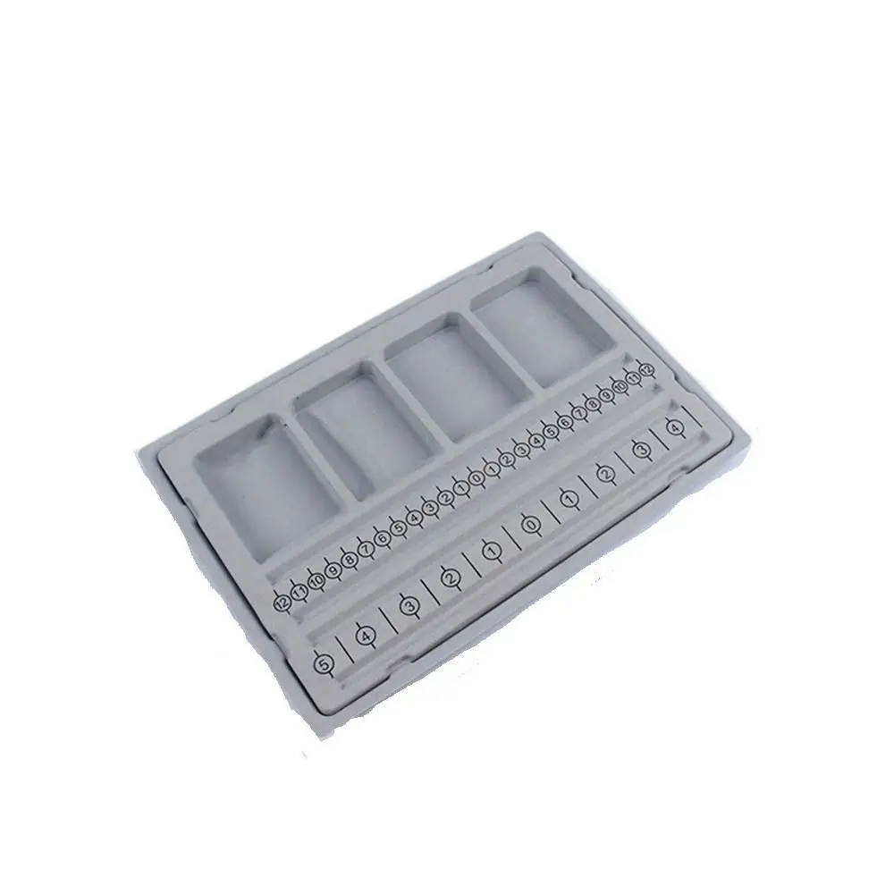 Tray Multi-functional Necklace Beading Tray Measuring Tool Gray Flocked Bead Board DIY Necklace Tool Jewelry Design Tool