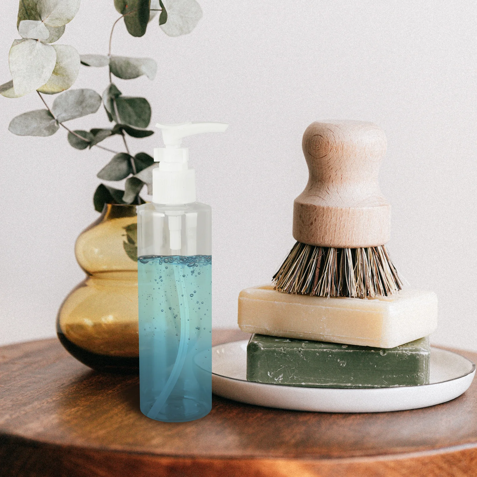 

10Pcs Cleansing Oil Dispenser Bottles Transparent Empty Pump Suitable for Lotion Cream Moisturizer Liquid Soap