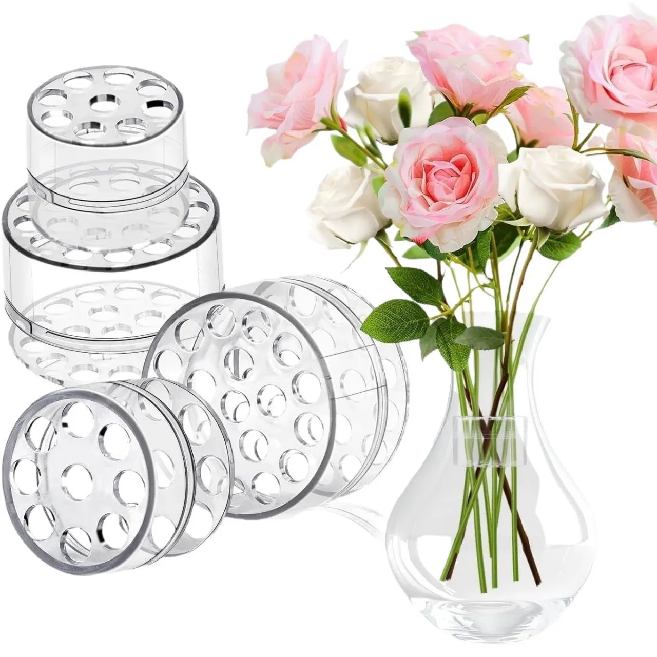 Spiral Ikebana Stem Holder for Flowers Spiral Stem Holder for Vases Bouquet Twister DIY Floral Art Accessory Shaper Flower Gifts