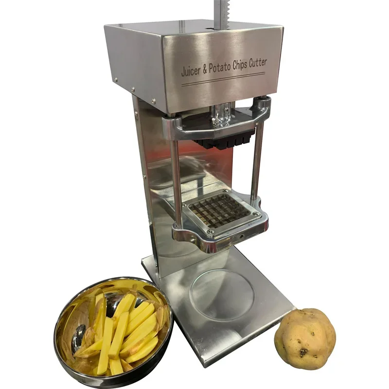 

Electric Potato Chip Cutter French Fries Cutting Machine with 3 Blades 6/9/12mm Commercial Vegetable Cutter 110V 220V