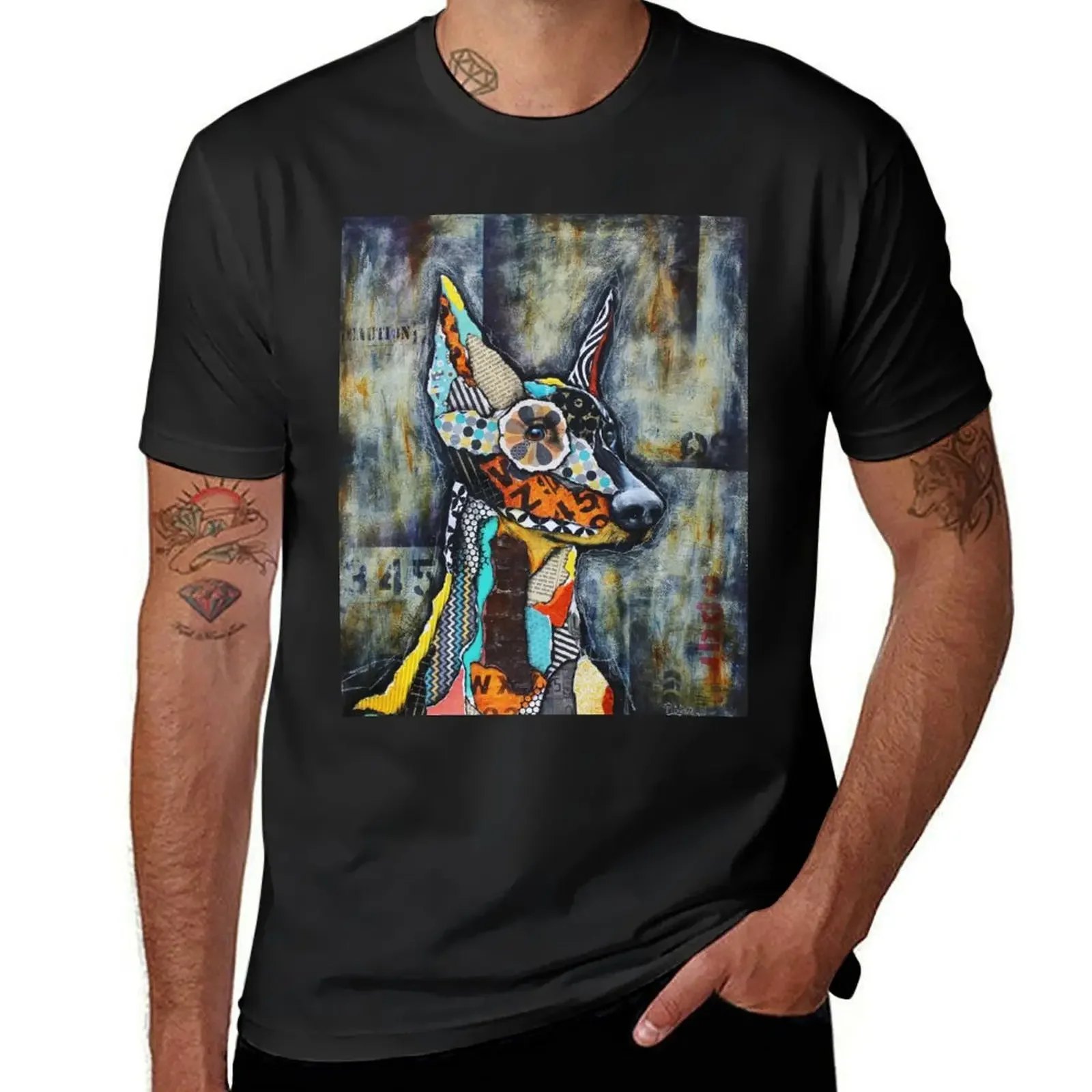 Doberman Pinscher T-Shirt street wear boys whites shirts graphic mens big and tall t shirts