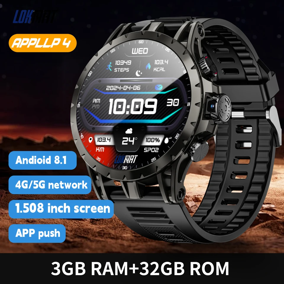 LOKMAT APPLLP 4 4G Android Smart Watch Phone