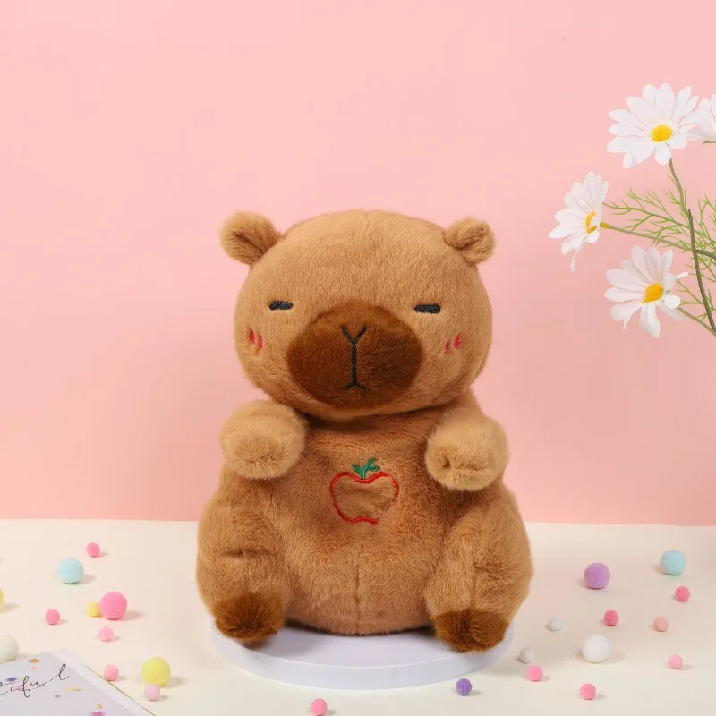 Musical Animal Plush Toys with Realistic Breathing Rhythmic Music and Lights Soft Stuffed Dolls Anxiety Relief Gifts for Girls