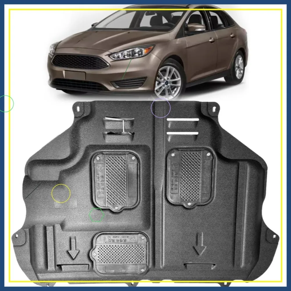 

Передние брызговики для Ford Focus 2012-2018, совместимые с ST/RS, прямая установка, черные