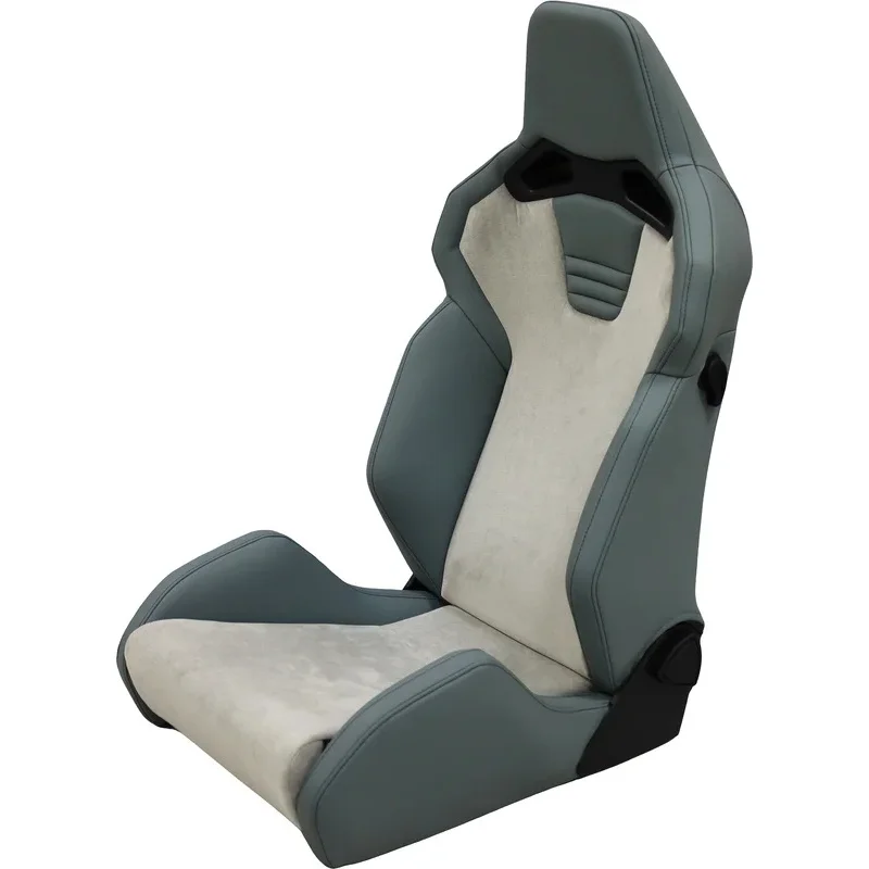 High Quality Universal RECARO SR-S Racing Bucket Seats, Quick Release Reclining Modified Car Seats with Double Slider