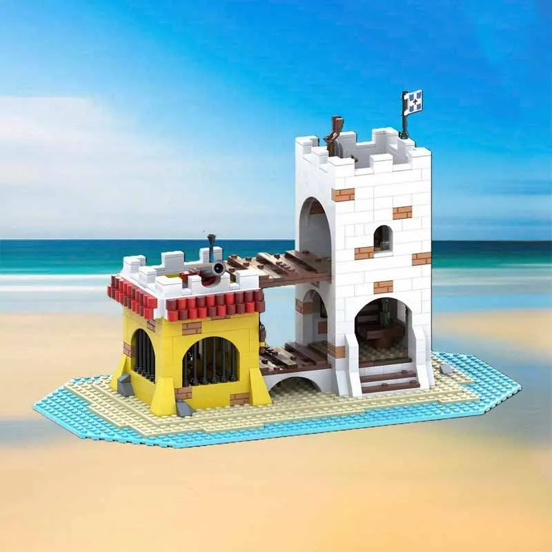 

576 шт. строительные блоки MOC Broadside's Brig Pirates, идеальный подарок для праздничных строительных приключений, рождественский подарок