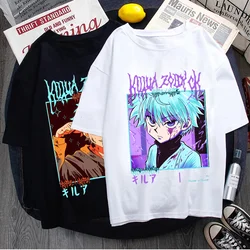 Anime Hunter X Hunter Killua Zoldyck T-shirt Men Women Harajuku Kurapika Tshirt Anime Hisoka T Shirt Graphic Female 90s Top Tees