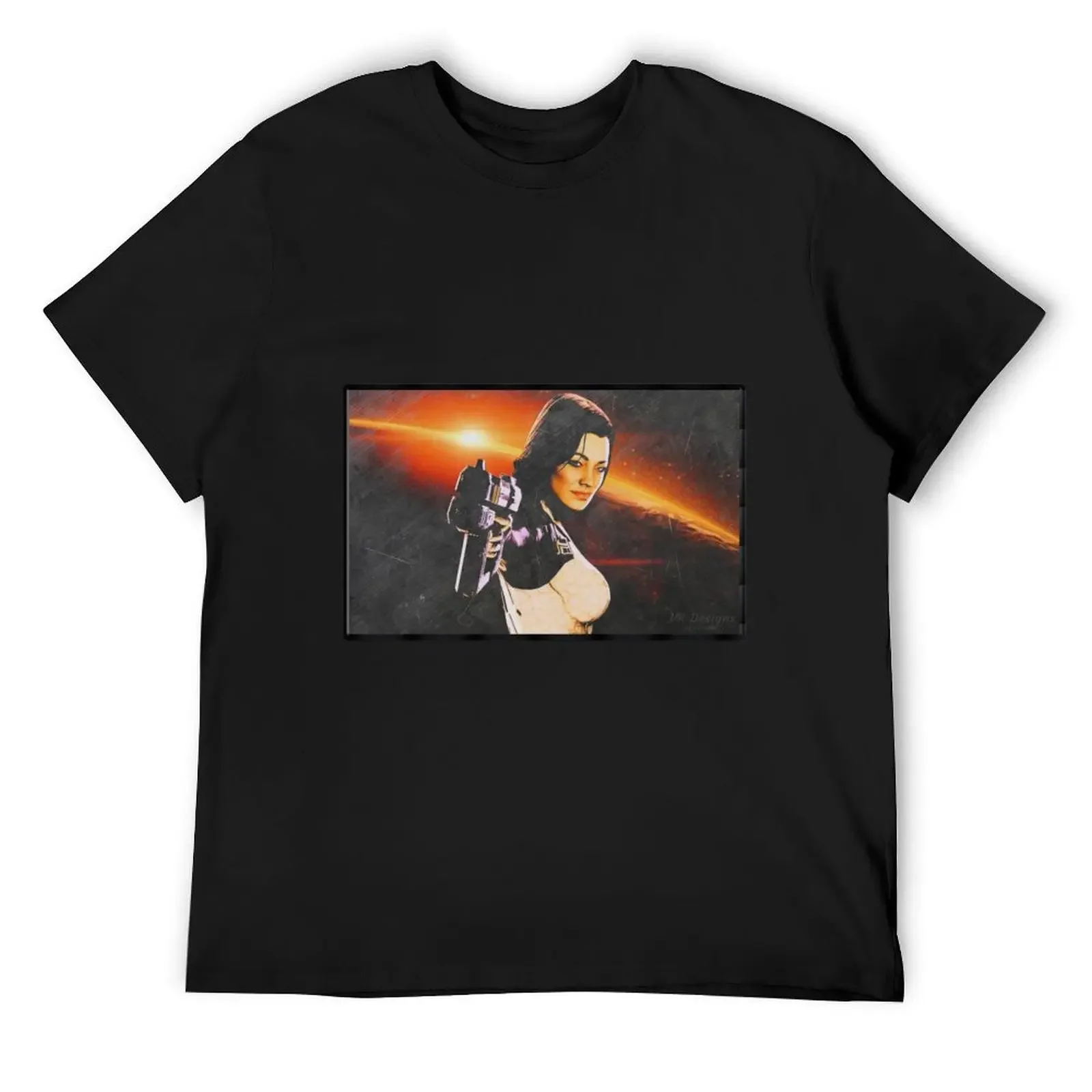 

Mass Effect: Miranda Lawson Digital Metal Painting T-Shirt anime t shirts street wear kawaii clothes mens tall t shirts