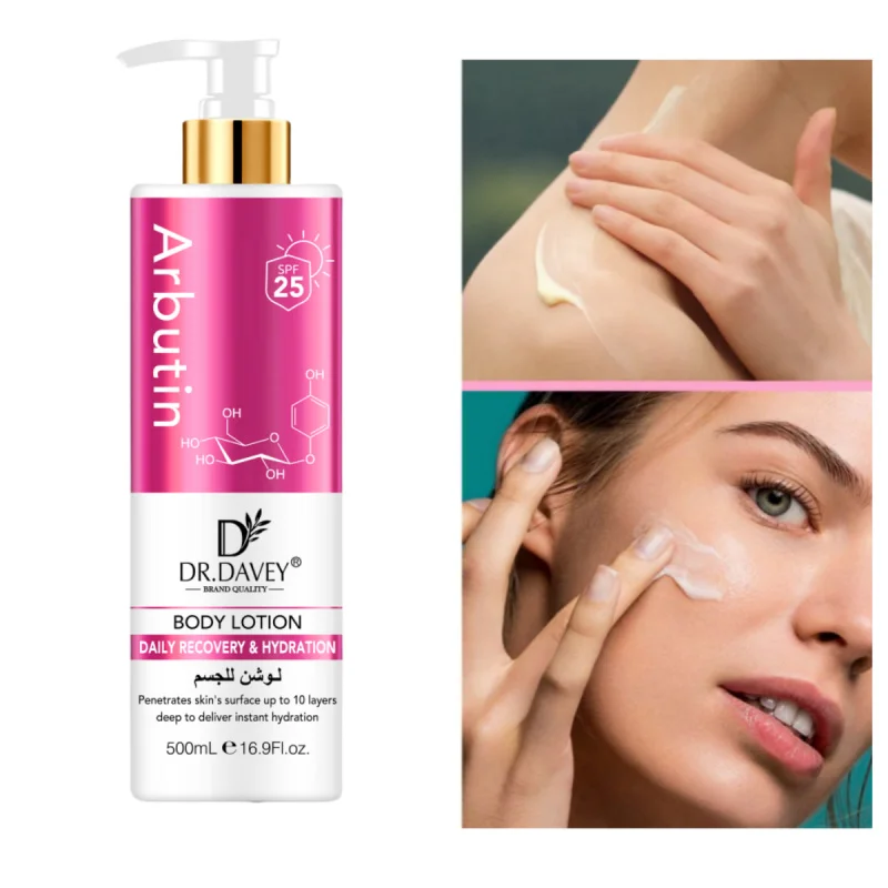 

500ml DR.DAVEY Arbutin Body Lotion Large Capacity Arbutin Body Lotion Sunscreen Cream2Combination1Body Lotion Moisturizing Beaut