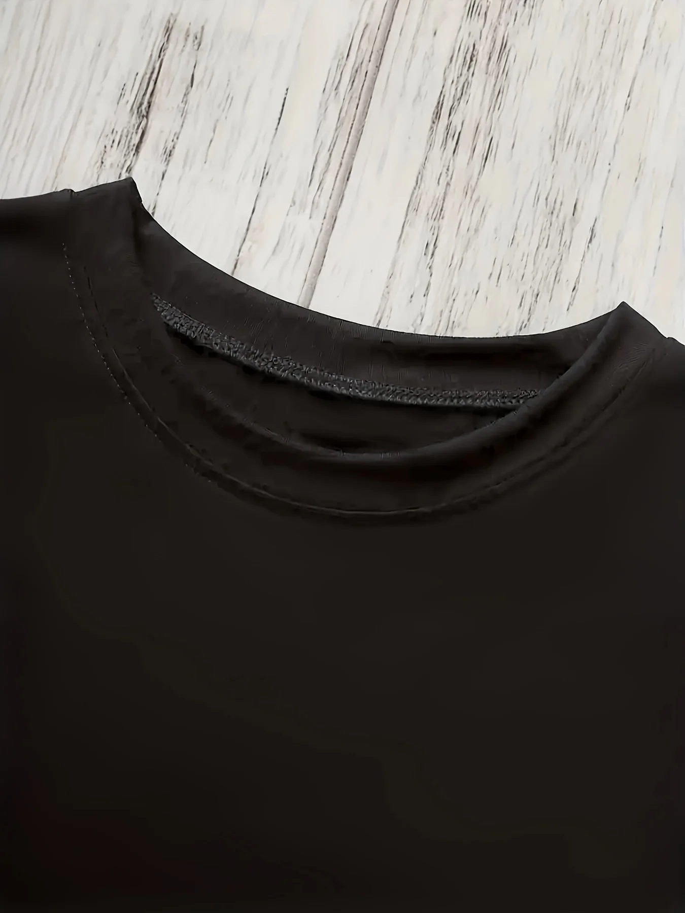 Damen-T-Shirt mit Keks-Motiv, schwarze Ärmel, Rundhalsausschnitt, lässig, mit verspieltem Keks-Motiv, perfekte Frühlings- und Sommer-Urlaubs-Idee, Freizeitkleidung
