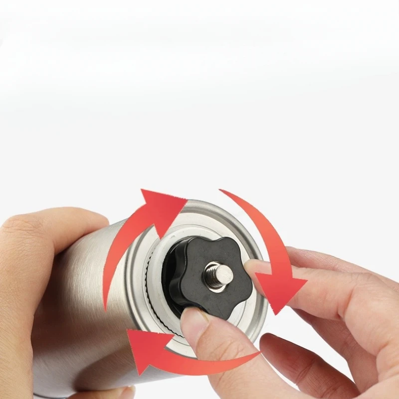 Manual Coffee Grinder Stainless Steel Manual Conical Burr Coffee Bean Grinder with Hand Crank Adjustable Settings - Image 5