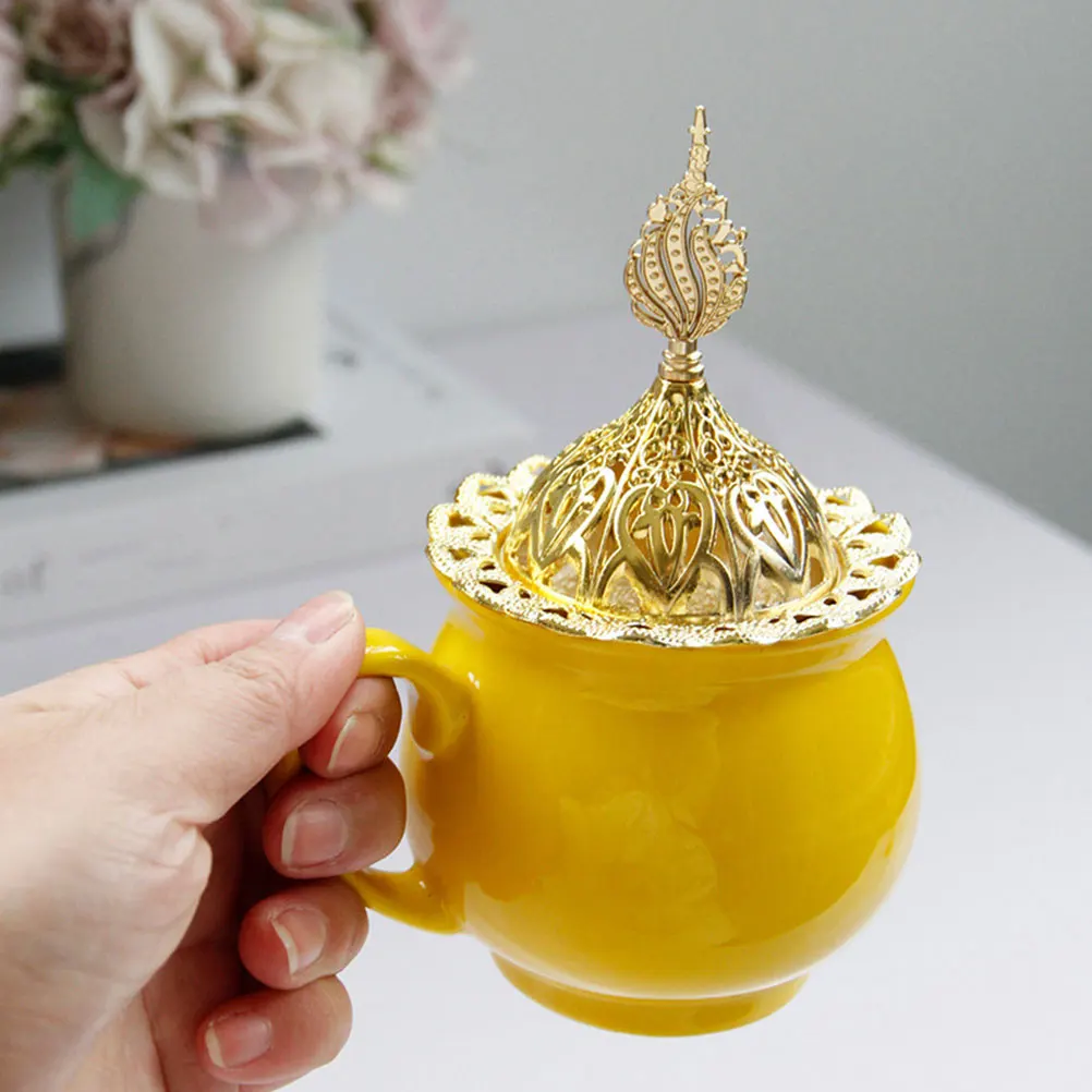

Ceramic Incense Burner Nordic Cone Holder Desktop Censer Decor Home Office Air Purifier Incense Burner