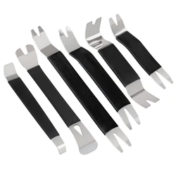 6pcs Trim Door Clip Panel Dashboard Radio Interior Repair Removal Metal Car Removal Pry Disassembly Tool