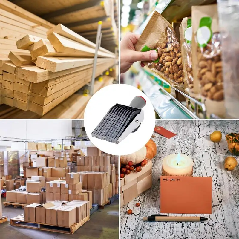 متعددة الوظائف الدورية ختم الأعمال ، ختم التاريخ ، رمز رقم الأبجدية ، DIY بها بنفسك سكرابوكينغ الأسطوانة ، القرطاسية
