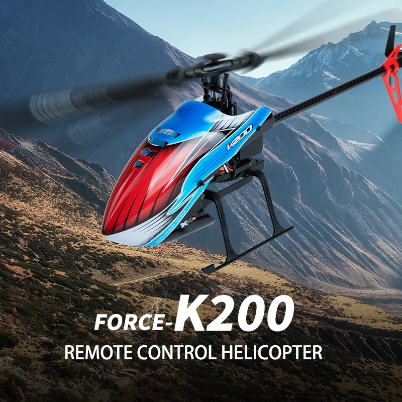 

WLtoys XK K200 RC Helicopter 4CH 2.4G Remote Control Plane Optical Flow Positioning Air Pressure Fixed Height Airplane Toys