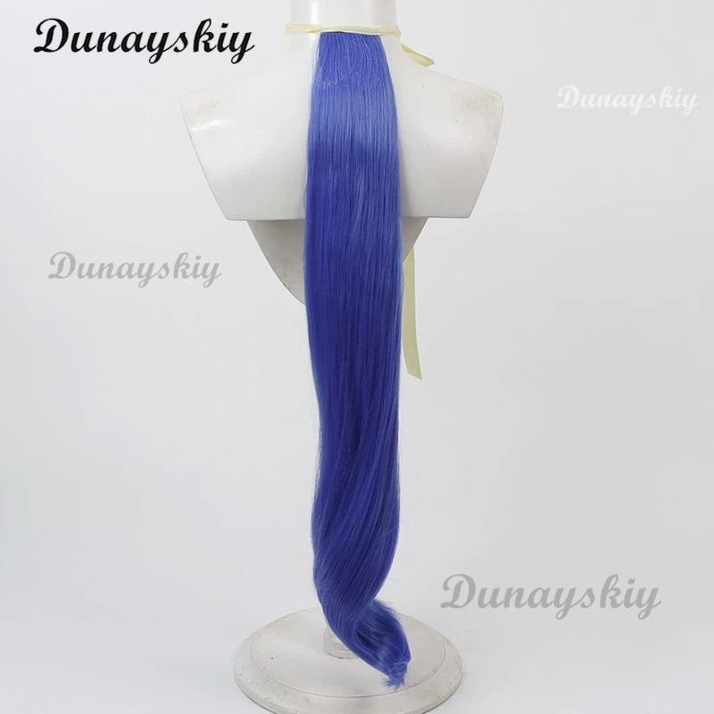 سيزاريو ألياف مقاومة للحرارة شعر مستعار تأثيري ذيل ل أنيمي أوما موسومي جميلة ديربي الاصطناعية إكسسوارات الشعر