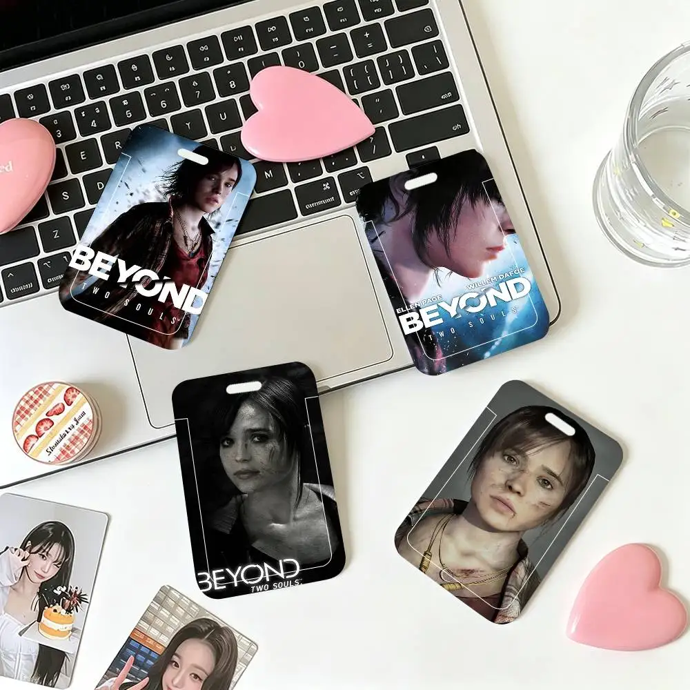 Popular Interactive Games Beyond Two Souls ID Card Sleeve School Card Access ID Card Bus Meal Card Protective Sleeve Easy Push