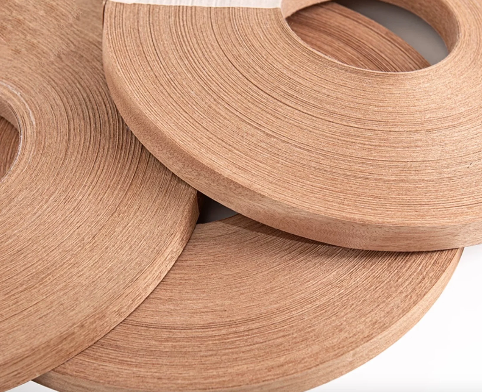 20meter/roller Width:20mm Thickness:0.5mm Natural Red Walnut Solid Wood Edge Banding Wood Veneer Roller