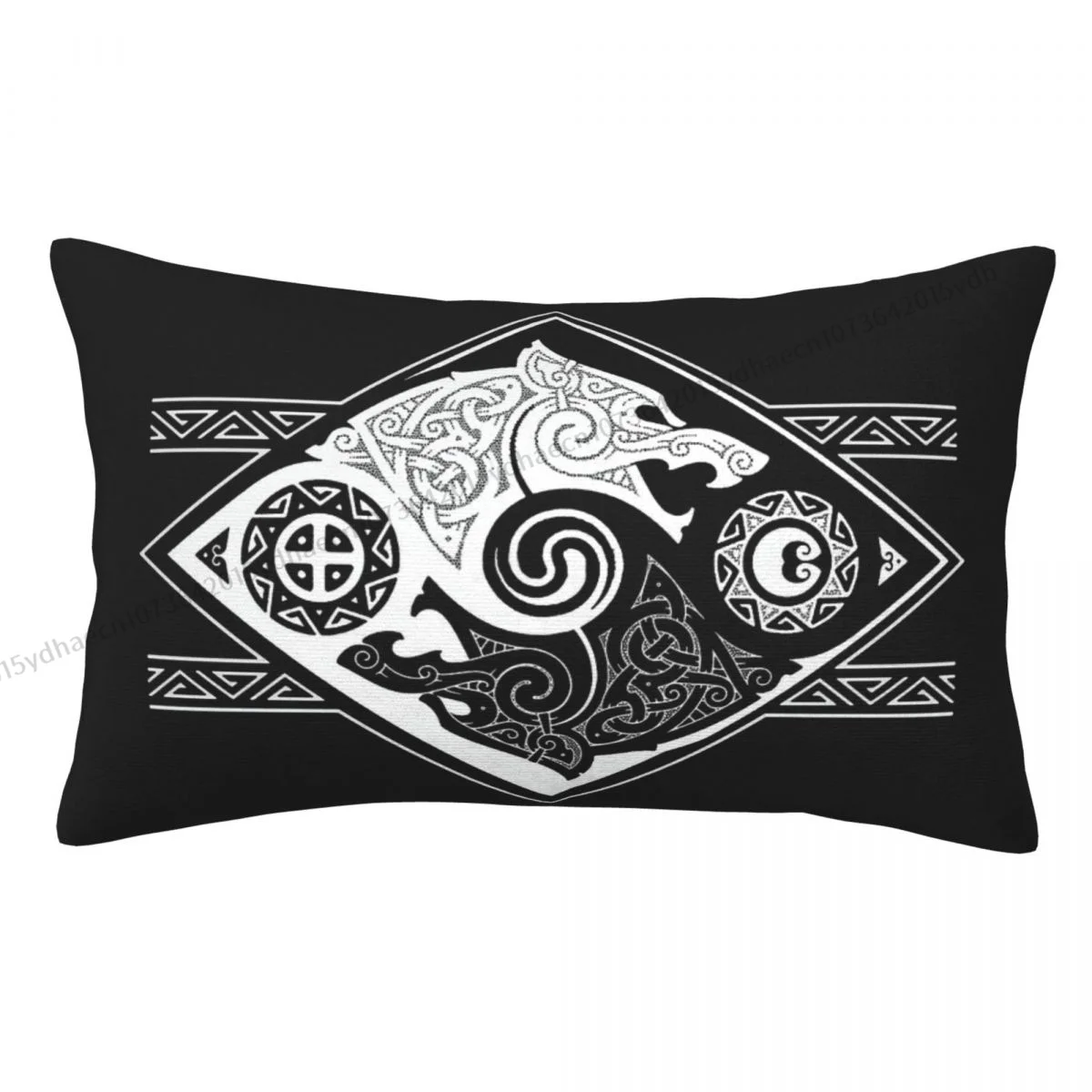 HATI AND SKOLL Printed Pillow Case Viking Backpack Cojines Covers Soft Home Decor Pillowcase