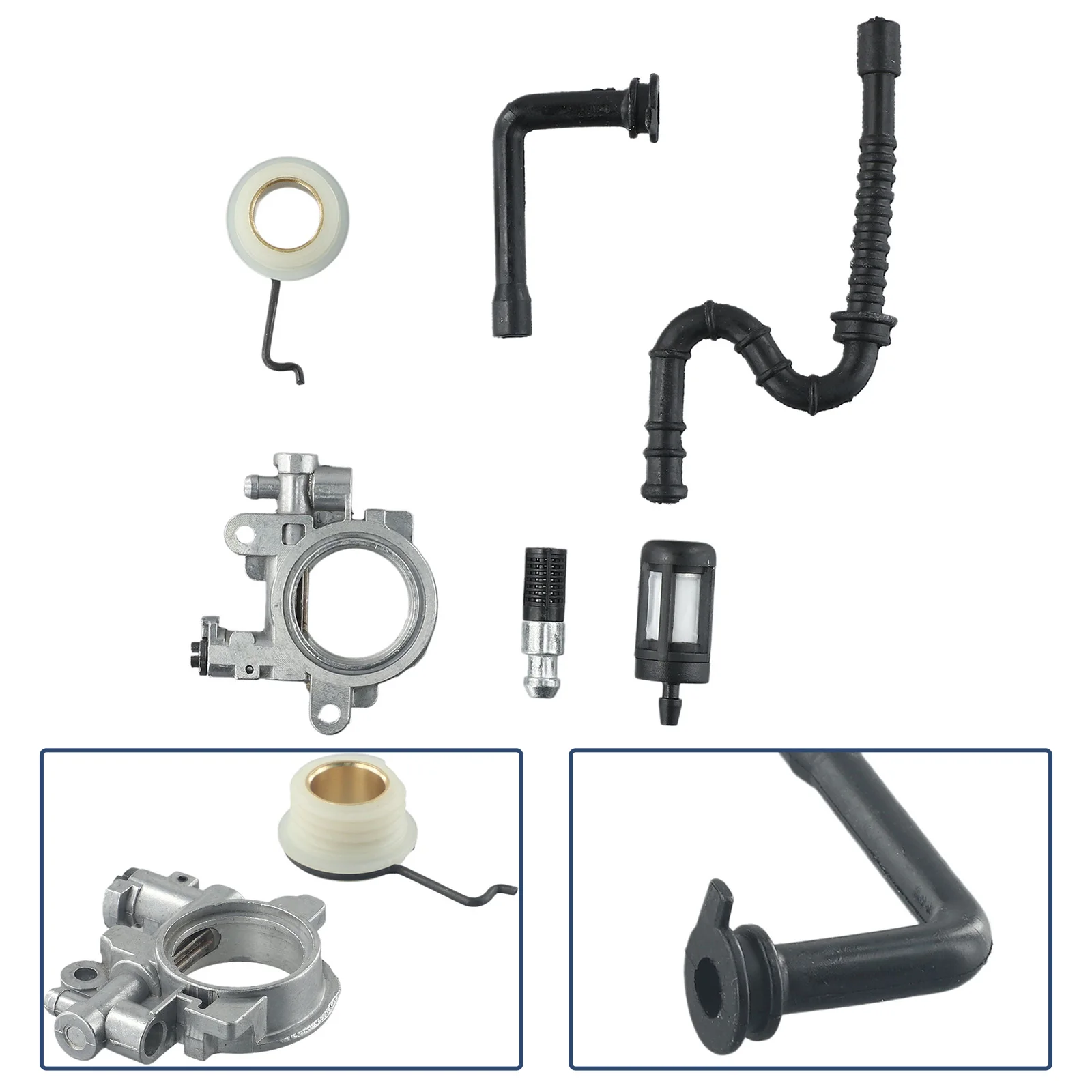Convenient Oil Pump Kit Oil Pump kit 1127 640 3204 MS390 029 039 Oil Filter Oil Line Spring Worm Gear Worm gear