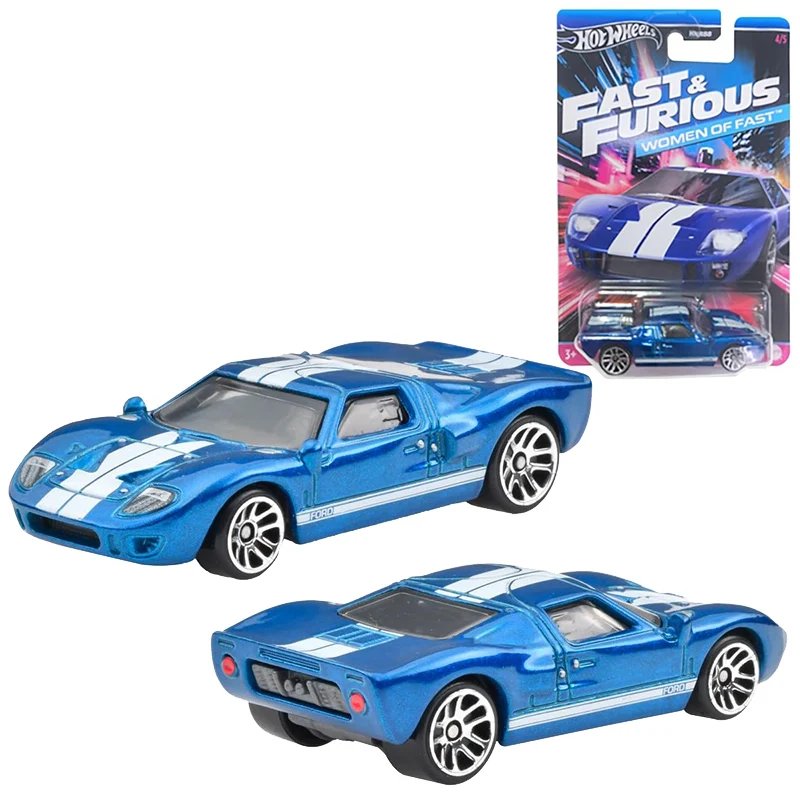 Genuine Hot Wheels Car Fast & Furious 1:64 Boys Toys Diecast Ford GT40 Corvette Stingray Coupe Honda Mazda Model Birthday Gift