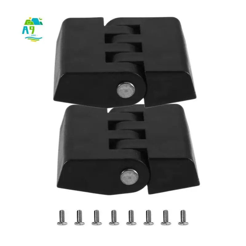 A09E-2 Pcs Motorcycle Rear Top Case Hinges Includes Two Nylon Hinges Eight Screws Hardware Motorbike Tail Box Hinges