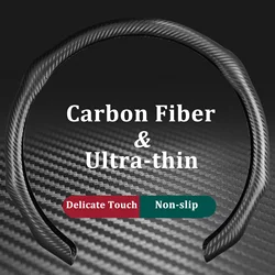 Carbon Fiber Car Steering Wheel Cover Concave Convex Design Non-slip Universal 38cm 15inch for Toyota Camry Prius Corolla Rav4