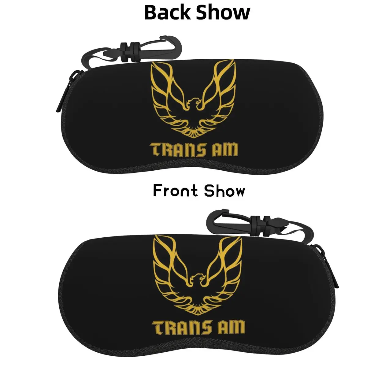 

Trans Am Firebird Bandit Golden Shell Glasses Case Protector Sunglasses Box Women Men Soft Eyeglasses Bag Pouch