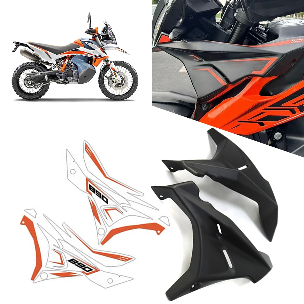 

Motorcycle Front Fairing Side Panels Wind Deflector Windscreen Plate Cover For 790 890 ADV Adventure R S 2022 and Before Year