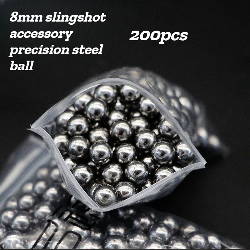 200pcs 8mm Precision Steel Ball Slingshot Accessories, Outdoor Tool Parts