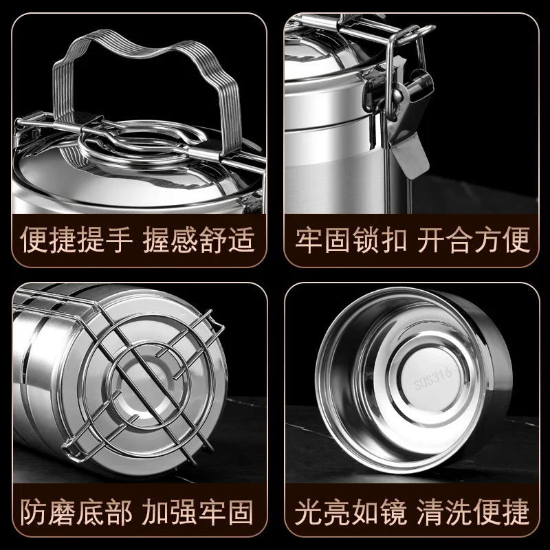 Bento lunch box 316 Stainless steel Lunch box for kids Home Lunchbox Portable Food warmer storage container Insulation bucket