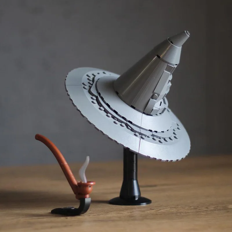 

391PCS MOC Lord of The Ringsed Movie Gandalf the Grey's Wizard Hat Model DIY creative ideas ChildToy AssemblyPuzzle birthdayGift