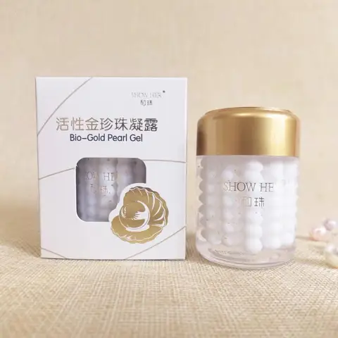 Authentique traditionnel chinois perle Active Bio or perle Gel hydratant perle crème pour le visage